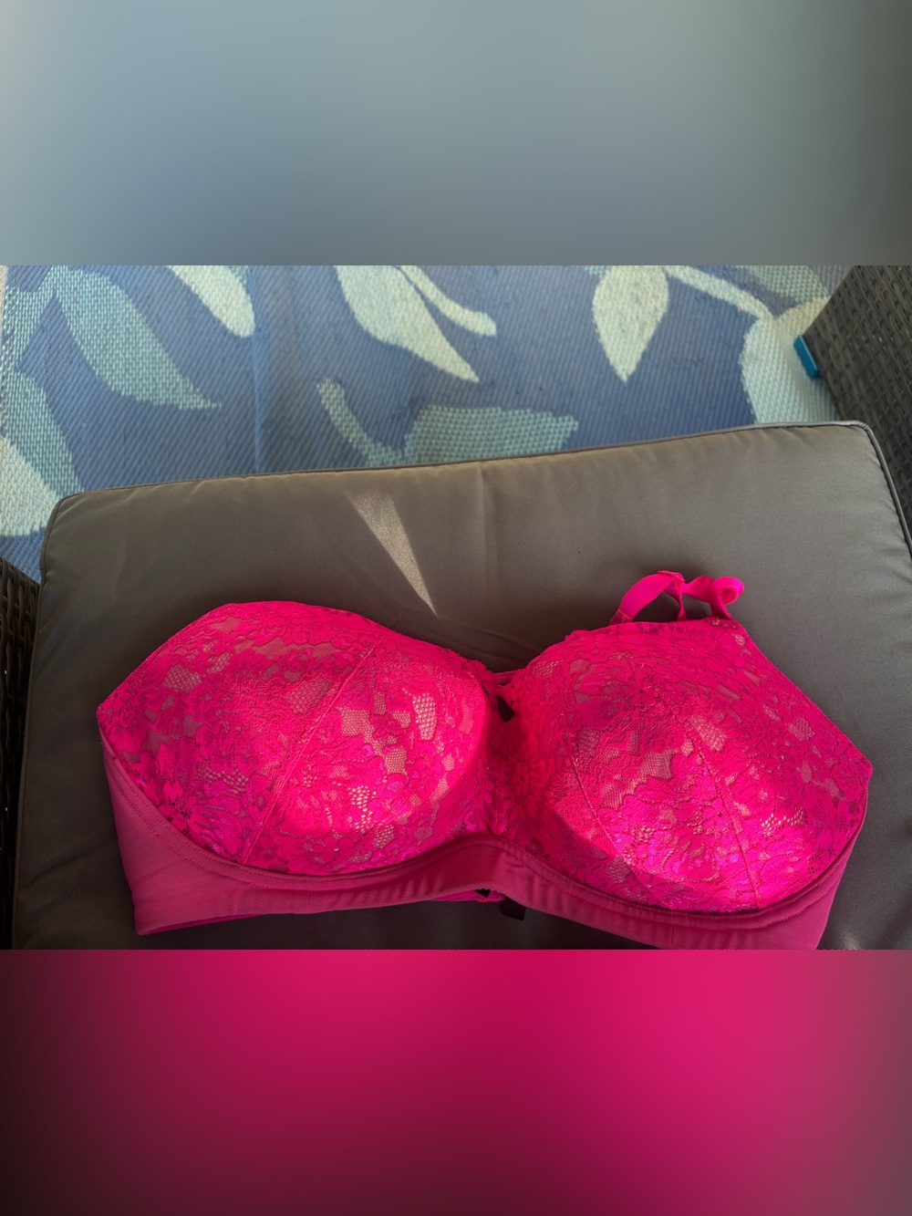 torrid Hot Pink Lace Balconette Bra